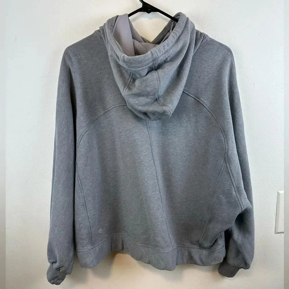Lululemon Broken Beats Hoodie Heathered Glacier Grey size X/S - Picture 8 of 16